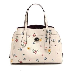 Coach Wildflower Lora 30 Leather Satchel